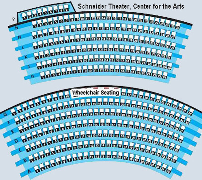 Bloomington Center for the Arts Seating Chart