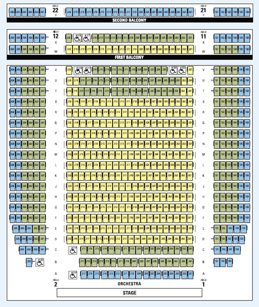 Guthrie Seating Chart - McGuire Proscenium Stage