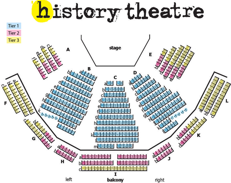 History Theatre Seating Chart