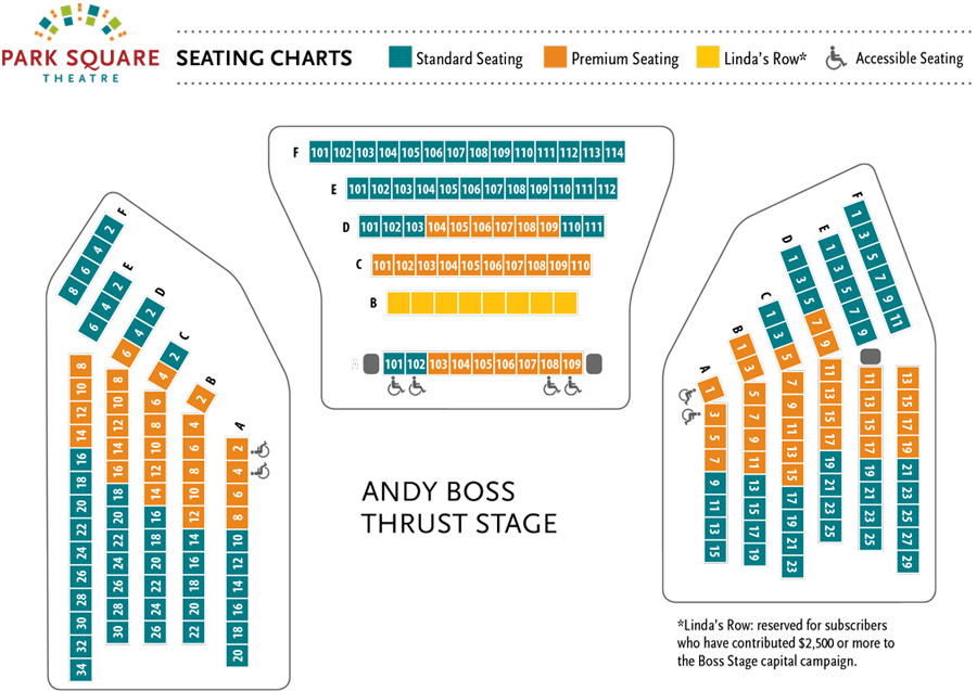 Park Square Any Boss Thrust Stage Seating Chart